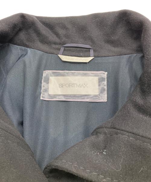 SPORT MAX（スポーツマックス）SPORT MAX (スポーツマックス) ウールコート ブラック サイズ:40の古着・服飾アイテム