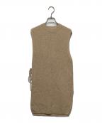 nagonstansナゴンスタンス）の古着「ニットベスト」｜ベージュ