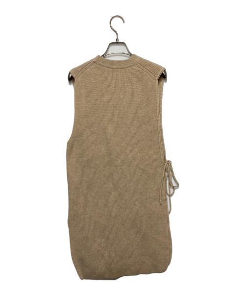 nagonstans（ナゴンスタンス）nagonstans (ナゴンスタンス) ニットベスト ベージュ サイズ:Ｍの古着・服飾アイテム