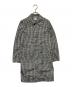 COMME des GARCONS COMME des GARCONS（コムデギャルソン コムデギャルソン）の古着「ギンガムチェックステンカラーコート」｜ホワイト×ブラック