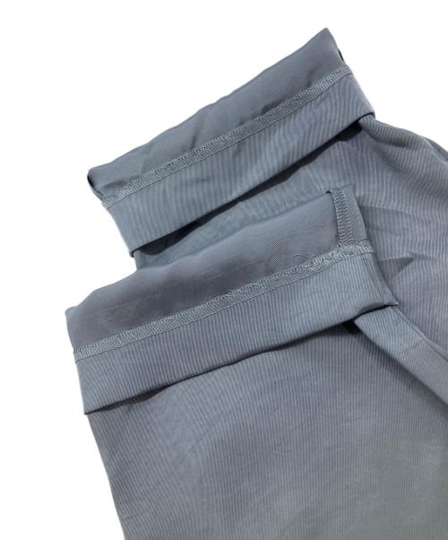 YORI（ヨリ）YORI (ヨリ) ダブルクロスパンツ ブルー サイズ:36の古着・服飾アイテム