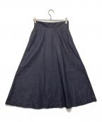 Curensologyカレンソロジー）の古着「デニムフレアスカート」｜ネイビー