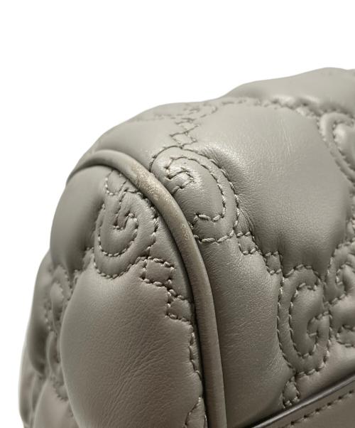 GUCCI（グッチ）GUCCI (グッチ) GGマトラッセハンドバッグ グレーの古着・服飾アイテム