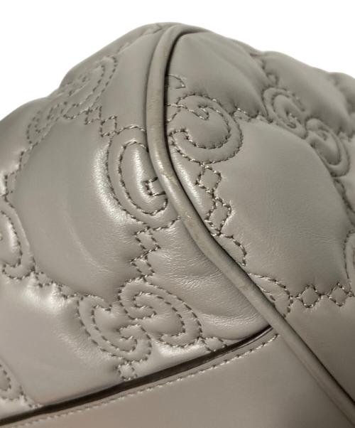 GUCCI（グッチ）GUCCI (グッチ) GGマトラッセハンドバッグ グレーの古着・服飾アイテム