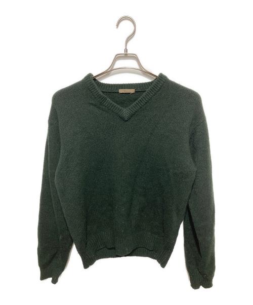 Y's for men（ワイズフォーメン）Y's for men (ワイズフォーメン) Vネックニット グリーン サイズ:ーの古着・服飾アイテム