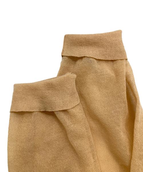 6(ROKU) BEAUTY&YOUTH（ロク ビューティーアンドユース）6(ROKU) BEAUTY&YOUTH (ロク ビューティーアンドユース) SHEER COLOR RIB PULLOVER オレンジ サイズ:表記無しの古着・服飾アイテム