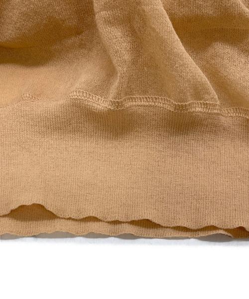 6(ROKU) BEAUTY&YOUTH（ロク ビューティーアンドユース）6(ROKU) BEAUTY&YOUTH (ロク ビューティーアンドユース) SHEER COLOR RIB PULLOVER オレンジ サイズ:表記無しの古着・服飾アイテム