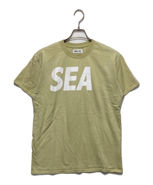 WIND AND SEA（ウィンダンシー）WIND AND SEA (ウィンダンシー) ロゴプリントTシャツ イエロー サイズ:Ｌの古着・服飾アイテム