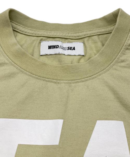 WIND AND SEA（ウィンダンシー）WIND AND SEA (ウィンダンシー) ロゴプリントTシャツ イエロー サイズ:Ｌの古着・服飾アイテム