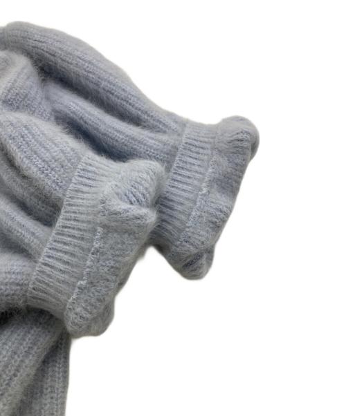 HER LIP TO（ハーリップトゥ）HER LIP TO (ハーリップトゥ) Fancy Cashmere Blend Pullover ブルー サイズ:Fの古着・服飾アイテム