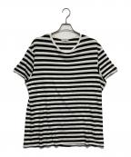 Yohji Yamamoto pour hommeヨウジヤマモト プールオム）の古着「BORDER STAFF TEE」｜ホワイト×ブラック