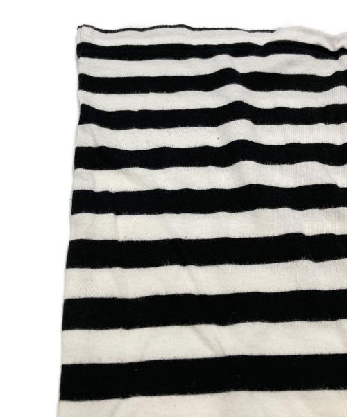 Yohji Yamamoto pour homme（ヨウジヤマモト プールオム）Yohji Yamamoto pour homme (ヨウジヤマモト プールオム) BORDER STAFF TEE ホワイト×ブラック サイズ:3の古着・服飾アイテム