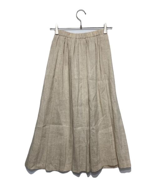 JURGEN LEHL（ヨーガンレール）JURGEN LEHL (ヨーガンレール) リネンブレンドスカート アイボリー サイズ:Mの古着・服飾アイテム