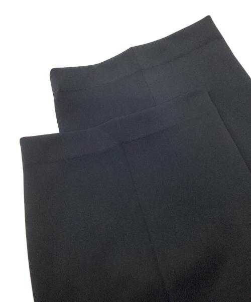 UNITED ARROWS（ユナイテッドアローズ）UNITED ARROWS (ユナイテッドアローズ) SPONGY タック ワイドパンツ ブラック サイズ:40の古着・服飾アイテム