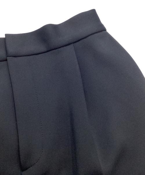 UNITED ARROWS（ユナイテッドアローズ）UNITED ARROWS (ユナイテッドアローズ) SPONGY タック ワイドパンツ ブラック サイズ:40の古着・服飾アイテム