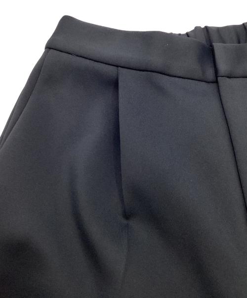UNITED ARROWS（ユナイテッドアローズ）UNITED ARROWS (ユナイテッドアローズ) SPONGY タック ワイドパンツ ブラック サイズ:40の古着・服飾アイテム