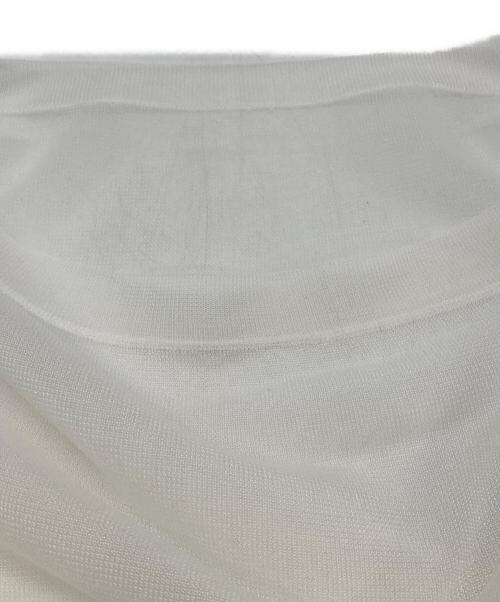 CELFORD（セルフォード）CELFORD (セルフォード) シアーニットトップス ホワイト サイズ:36の古着・服飾アイテム