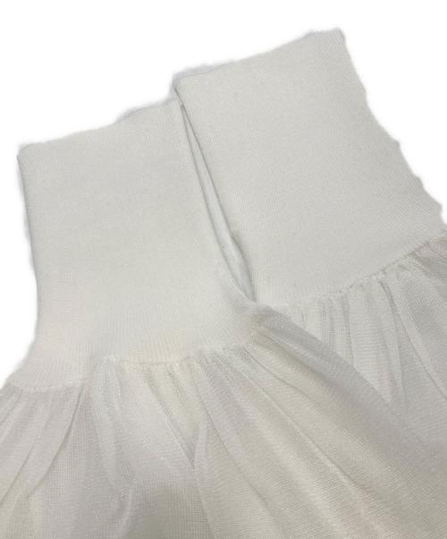 CELFORD（セルフォード）CELFORD (セルフォード) シアーニットトップス ホワイト サイズ:36の古着・服飾アイテム