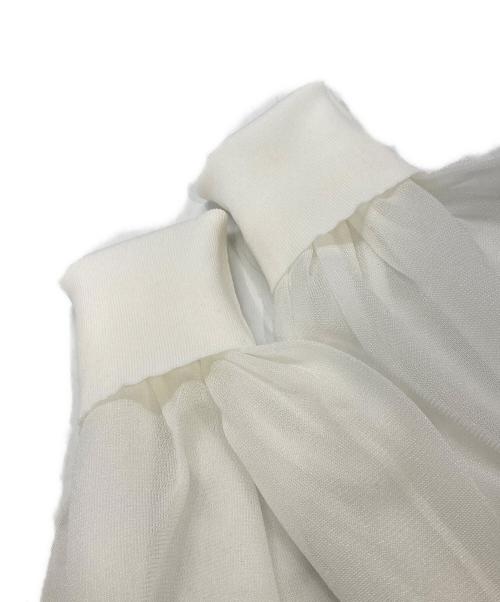 CELFORD（セルフォード）CELFORD (セルフォード) シアーニットトップス ホワイト サイズ:36の古着・服飾アイテム