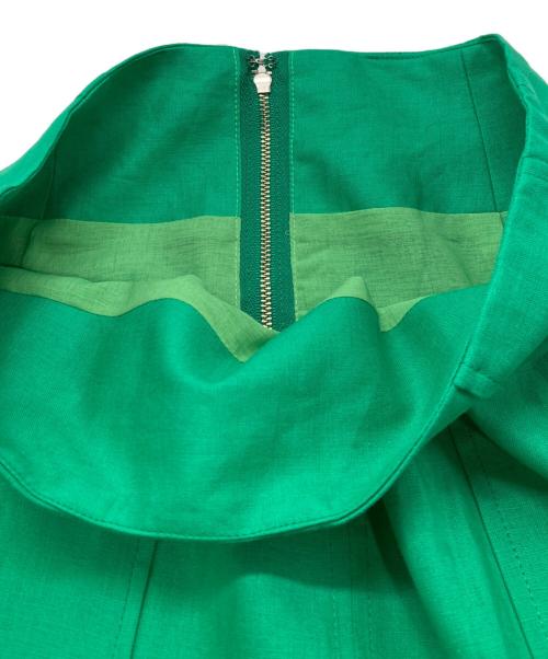 Whim Gazette（ウィムガゼット）Whim Gazette (ウィムガゼット) リネンペンシルスカート グリーン サイズ:36 未使用品の古着・服飾アイテム