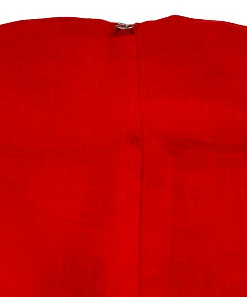 Whim Gazette（ウィムガゼット）Whim Gazette (ウィムガゼット) リネンタイトスカート レッド サイズ:36の古着・服飾アイテム