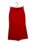 Whim Gazette (ウィムガゼット) リネンタイトスカート レッド サイズ:36：3500円