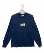 thisisneverthatディスイズネバーザット）の古着「Cutout Letters L/S Tee」｜ネイビー