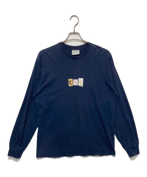 thisisneverthat（ディスイズネバーザット）thisisneverthat (ディスイズネバーザット) Cutout Letters L/S Tee ネイビー サイズ:Ｍの古着・服飾アイテム