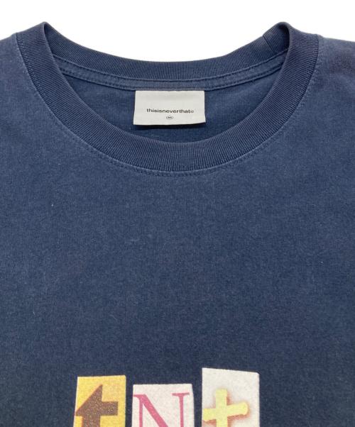thisisneverthat（ディスイズネバーザット）thisisneverthat (ディスイズネバーザット) Cutout Letters L/S Tee ネイビー サイズ:Ｍの古着・服飾アイテム