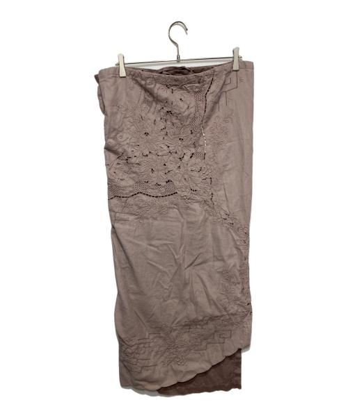 Heriter（エリテ）Heriter (エリテ) リネンラップスカート パープル サイズ:38 未使用品の古着・服飾アイテム