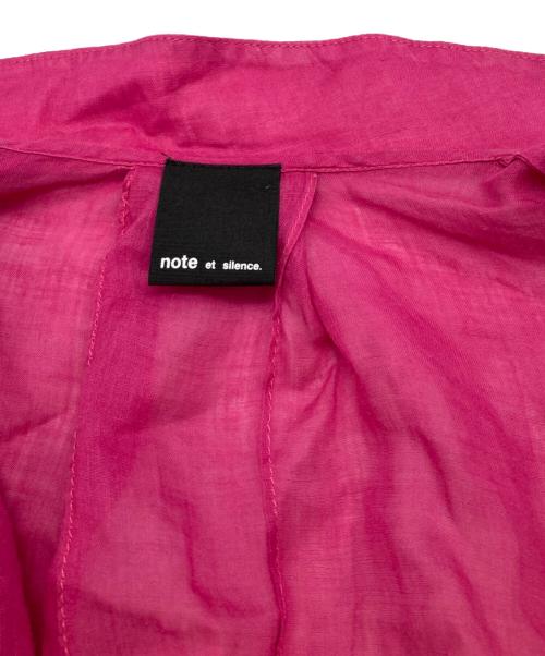 note et silence（ノートエシロンス）note et silence (ノートエシロンス) ラミーカシュクールLSワンピース パープル サイズ:Freeの古着・服飾アイテム