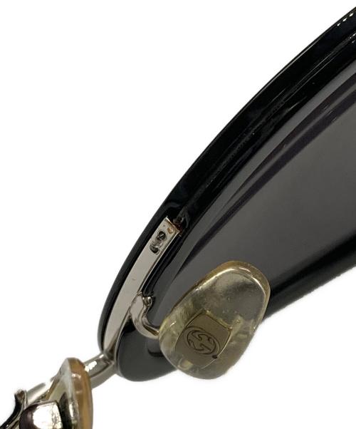 GUCCI（グッチ）GUCCI (グッチ) ラウンドフレームサングラス ブラック サイズ:56□19-140の古着・服飾アイテム