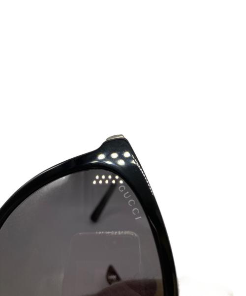 GUCCI（グッチ）GUCCI (グッチ) ラウンドフレームサングラス ブラック サイズ:56□19-140の古着・服飾アイテム