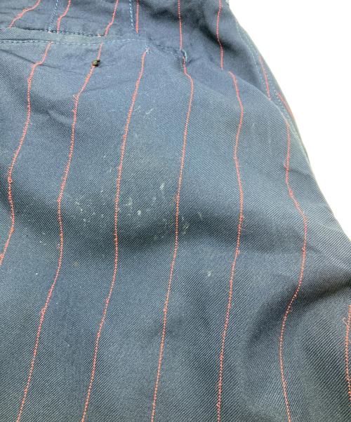 COMME des GARCONS HOMME DEUX（コムデギャルソン オム ドゥ）COMME des GARCONS HOMME DEUX (コムデギャルソン オム ドゥ) ストライプパンツ ネイビー サイズ:Mの古着・服飾アイテム