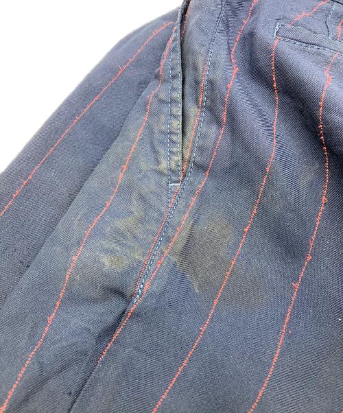 COMME des GARCONS HOMME DEUX（コムデギャルソン オム ドゥ）COMME des GARCONS HOMME DEUX (コムデギャルソン オム ドゥ) ストライプパンツ ネイビー サイズ:Mの古着・服飾アイテム