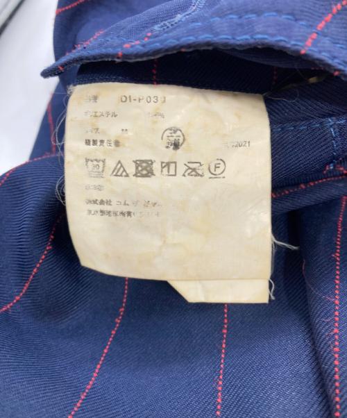 COMME des GARCONS HOMME DEUX（コムデギャルソン オム ドゥ）COMME des GARCONS HOMME DEUX (コムデギャルソン オム ドゥ) ストライプパンツ ネイビー サイズ:Mの古着・服飾アイテム