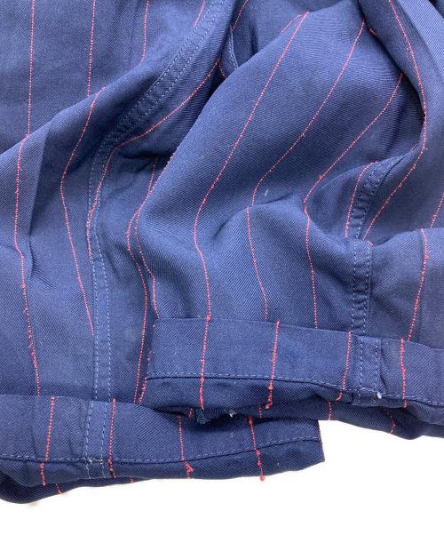 COMME des GARCONS HOMME DEUX（コムデギャルソン オム ドゥ）COMME des GARCONS HOMME DEUX (コムデギャルソン オム ドゥ) ストライプパンツ ネイビー サイズ:Mの古着・服飾アイテム