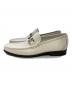 Ferragamo (フェラガモ) Grandioso 2ビットローファー ホワイト サイズ:8 1/2：21000円