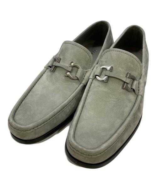 Ferragamo（フェラガモ）Ferragamo (フェラガモ) GRANDIOSO 2ローファー グレー サイズ:8の古着・服飾アイテム