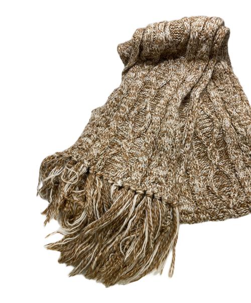 AFB（エーエフビー）AFB (エーエフビー) フード付きマフラー ブラウンの古着・服飾アイテム