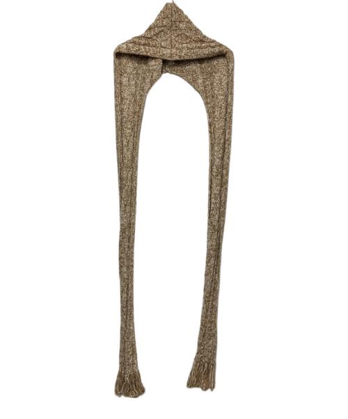 AFB（エーエフビー）AFB (エーエフビー) フード付きマフラー ブラウンの古着・服飾アイテム