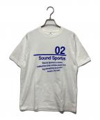 SoundsportsSoundsports）の古着「プリントTシャツ」｜ホワイト×ブルー
