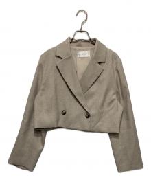 FRAY ID（フレイ アイディー）の古着「ショートツイルジャケット」｜ベージュ