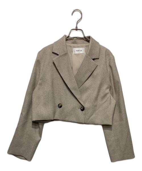 FRAY ID（フレイ アイディー）FRAY ID (フレイ アイディー) ショートツイルジャケット ベージュ サイズ:1の古着・服飾アイテム
