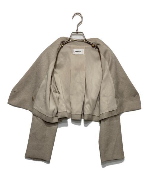 FRAY ID（フレイ アイディー）FRAY ID (フレイ アイディー) ショートツイルジャケット ベージュ サイズ:1の古着・服飾アイテム