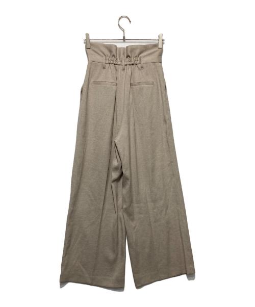 FRAY ID（フレイ アイディー）FRAY ID (フレイ アイディー) スリータックハイウエストワイドパンツ ベージュ サイズ:1の古着・服飾アイテム