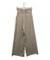 FRAY ID (フレイ アイディー) スリータックハイウエストワイドパンツ ベージュ サイズ:1：5000円