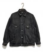 RED CARD×FRAY IDレッドカード×フレイ アイディー）の古着「ルーズデニムジャケット」｜ブラック