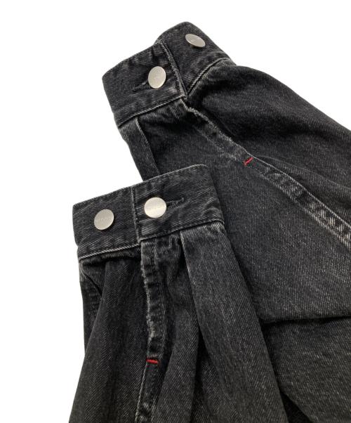 RED CARD（レッドカード）RED CARD (レッドカード) FRAY ID (フレイ アイディー) ルーズデニムジャケット ブラック サイズ:Fの古着・服飾アイテム