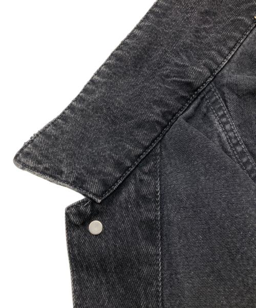 RED CARD（レッドカード）RED CARD (レッドカード) FRAY ID (フレイ アイディー) ルーズデニムジャケット ブラック サイズ:Fの古着・服飾アイテム